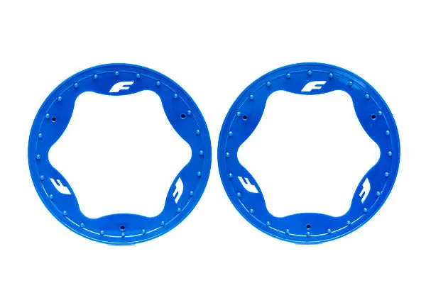 Rear Beadlock Rings, Blue 1
