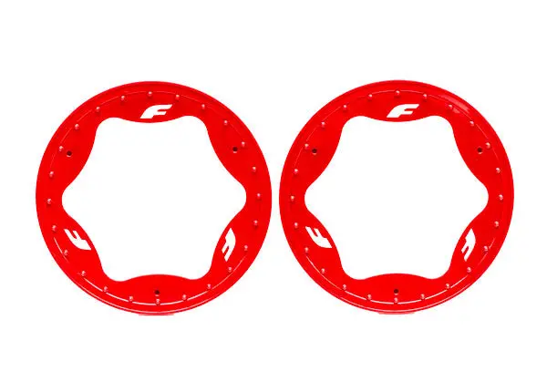 Rear Beadlock Rings, Red 1
