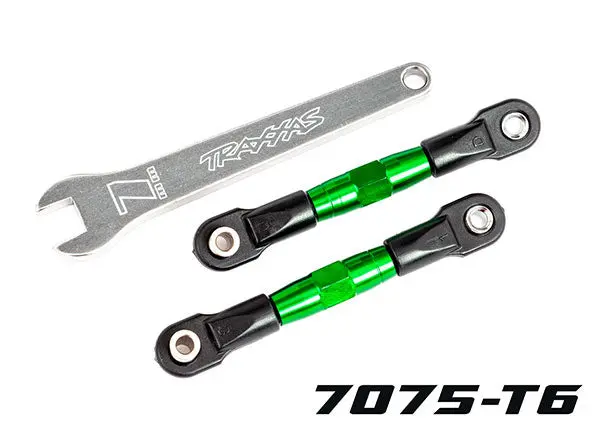 Rear Camber Links, Tubes Green-Anodized, 7075-T6 Aluminum 1