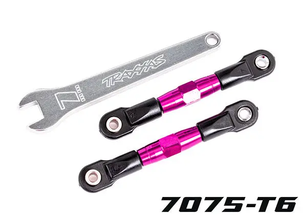 Rear Camber Links, Tubes Pink-Anodized, 7075-T6 Aluminum 1
