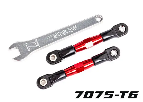 Rear Camber Links, Tubes Red-Anodized, 7075-T6 Aluminum 1