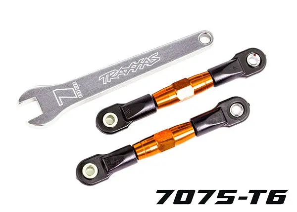 Rear Camber Links, Tubes Orange-Anodized, 7075-T6 Aluminum 1