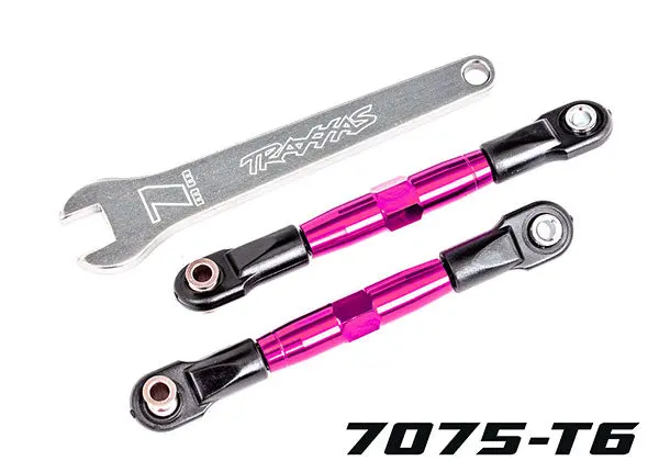 Front Camber Links, Tubes Pink-Anodized, 7075-T6 Aluminum 1