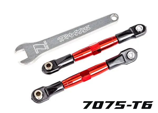 Front Camber Links, Tubes Red-Anodized, 7075-T6 Aluminum 1