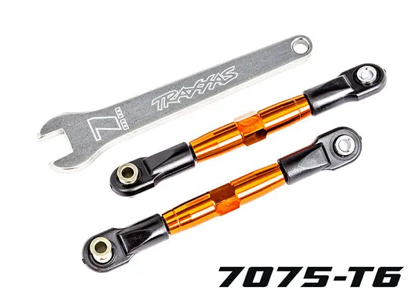 Front Camber Links, Tubes Orange-Anodized, 7075-T6 Aluminum 1