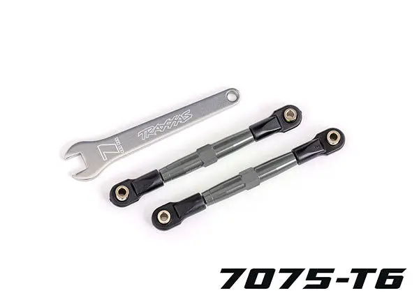 Front Toe Links, Tubes Charcoal Gray-Anodized, 7075-T6 Aluminum 1