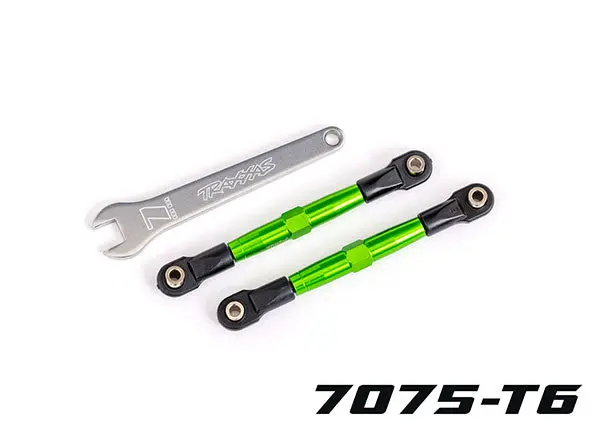 Front Toe Links, Tubes Green-Anodized, 7075-T6 Aluminum 1