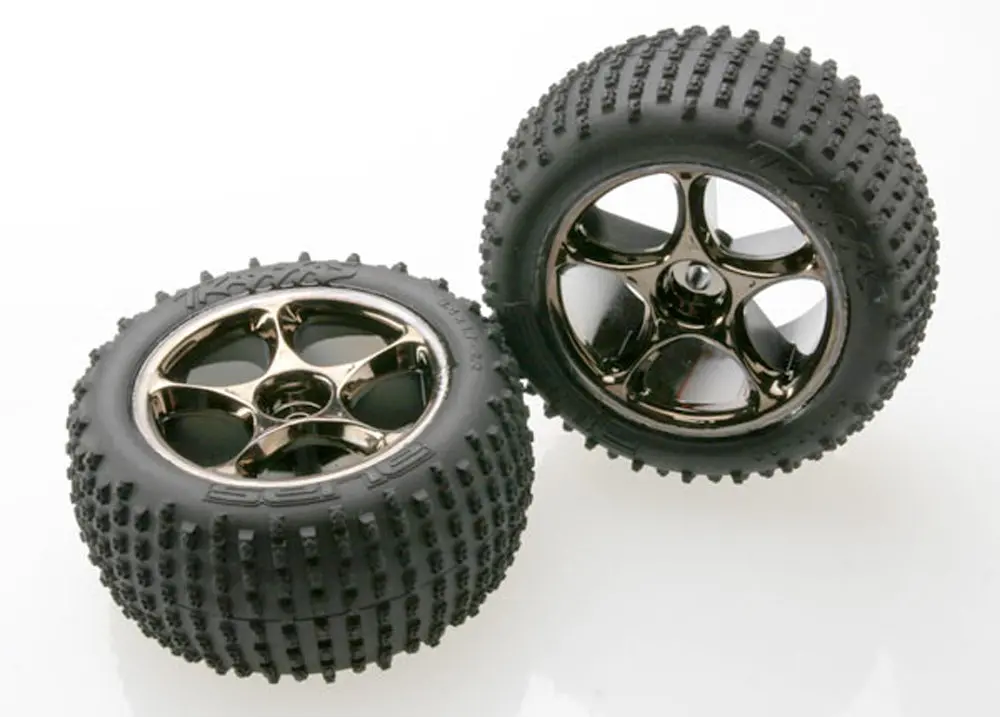 Alias Tires, Tracer 2.2" Wheels, Black Chrome 1