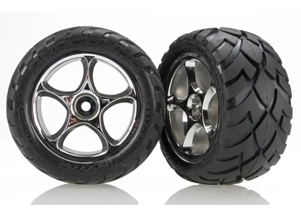 Anaconda Tires, Tracer 2.2" Wheels, Chrome, Rear 1