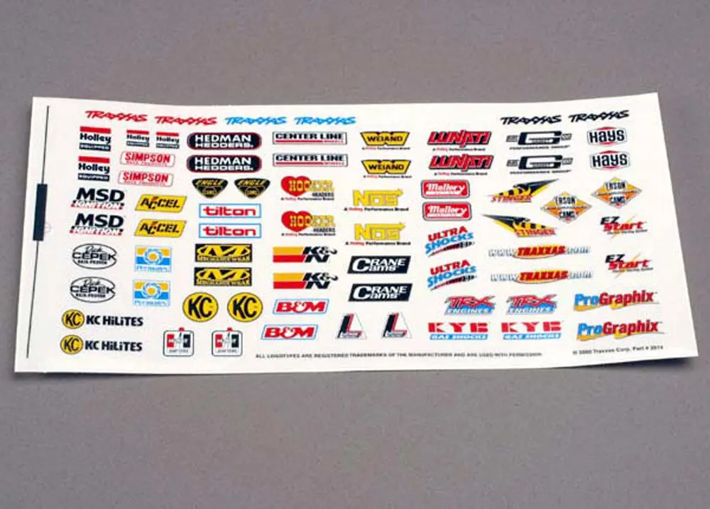 Racing Sponsor Decal Sheet 1