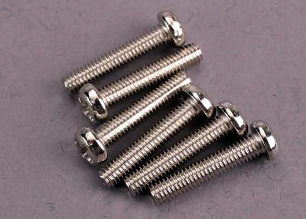 3X15mm Roundhead Machine Screws (6) 1
