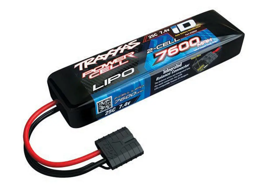 Power Cell 2S Lipo Battery, 25C 7600Mah 1