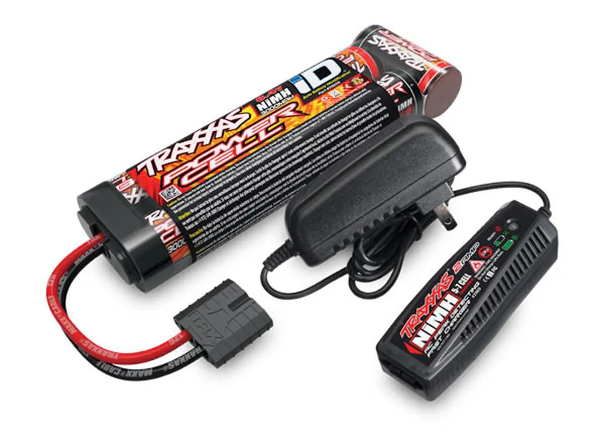 Power Cell 7C 8.4V Nimh Battery 3000Mah, Charger 1