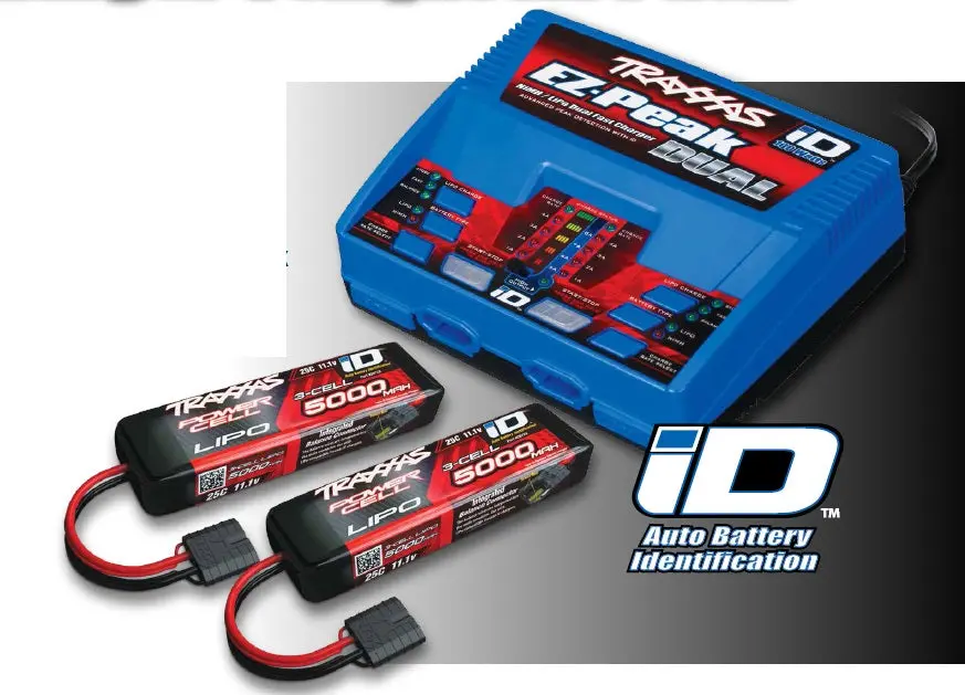 Traxxas Ez-Peak Dual 3S Completer Pack With 2X 5000Mah Lipo 1