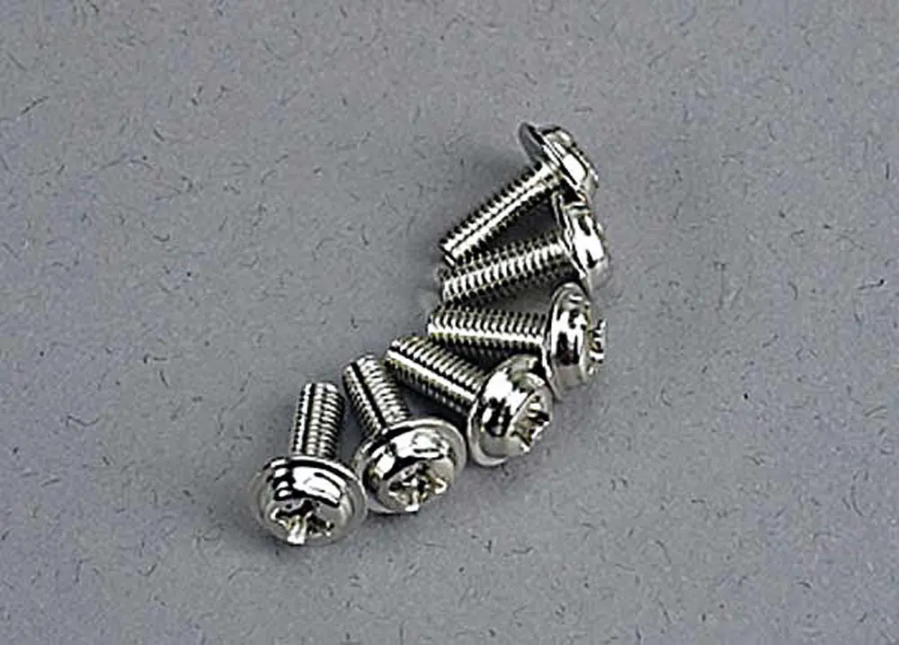 Motor Washerhead Machine Screws, 3X8mm 1