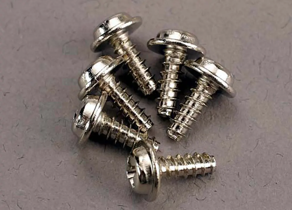 Washerhead Self-Tapping Screws, 3X8mm 1