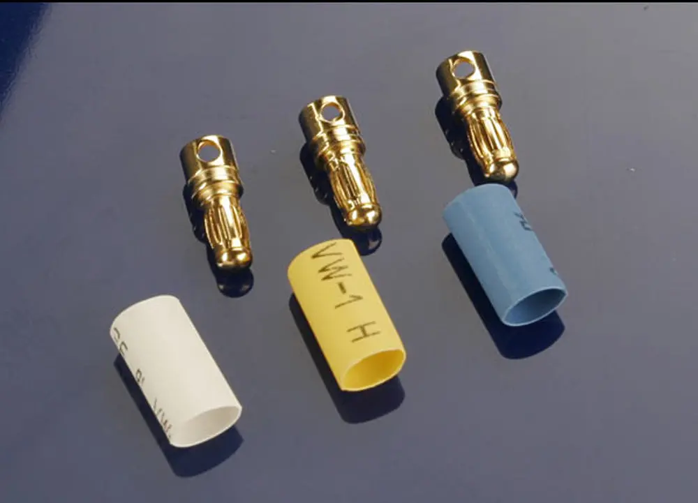 Male Bullet Connectors, 3.5Mm & Heat Shrink 1