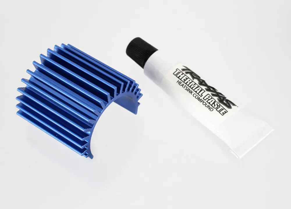 Velineon 380 Brushless Aluminum Motor Heat Sink, Blue 1