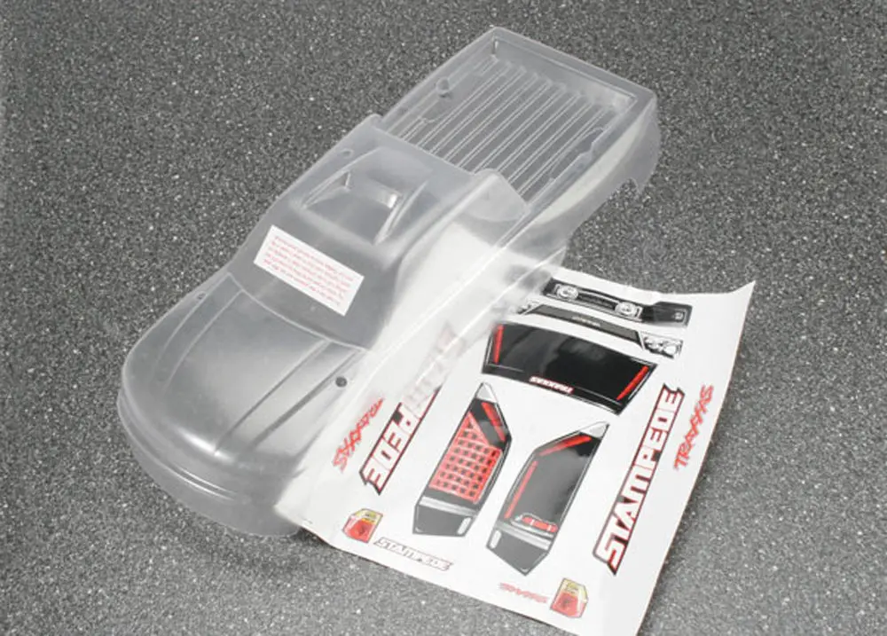 Stampede Body, Clear & Decal Sheet 1