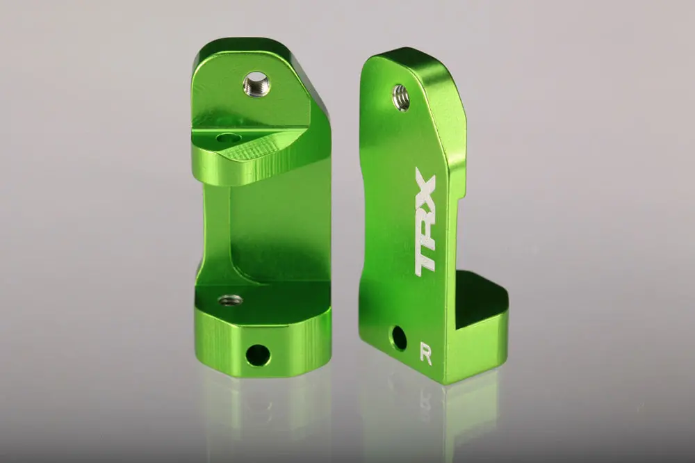 Aluminum Caster Blocks, 30-Degree, Green 1