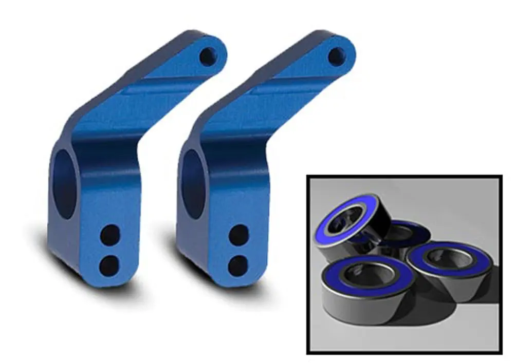 Aluminum Stub Axle Carriers, Blue 1