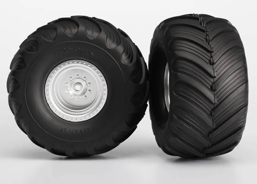 Terra Groove Dp Tires, Satin Chrome Wheels, Rear 1