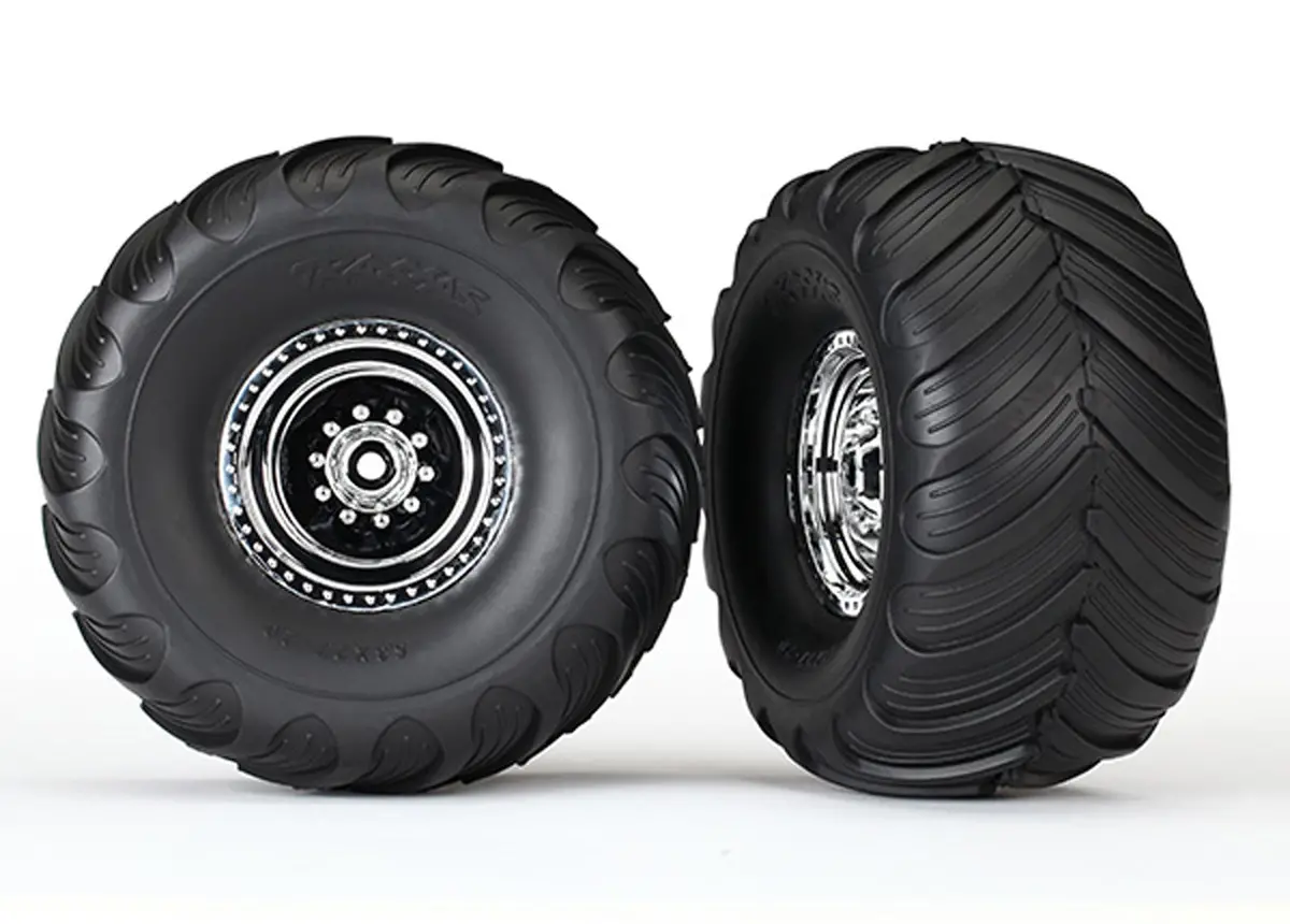 Terra Groove Dual Profile Tires & Wheels, Chrome 1