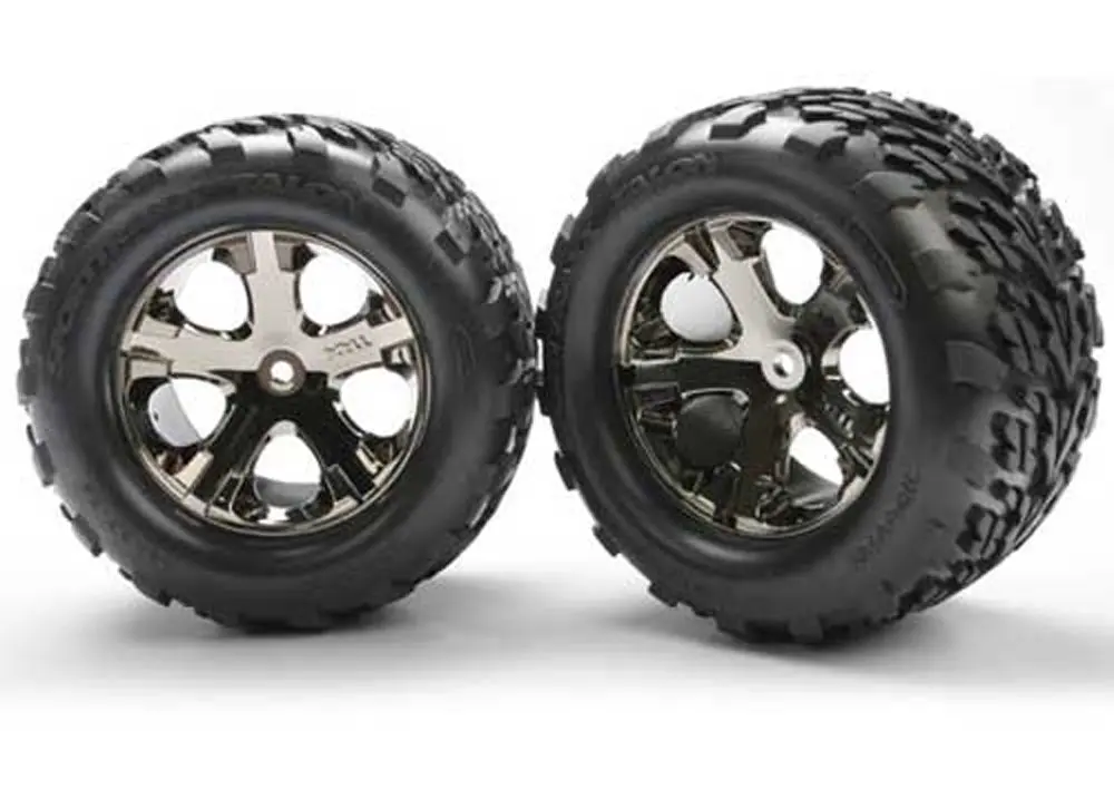 Talon Tires, All-Star Black Chrome Wheels, Rear 1