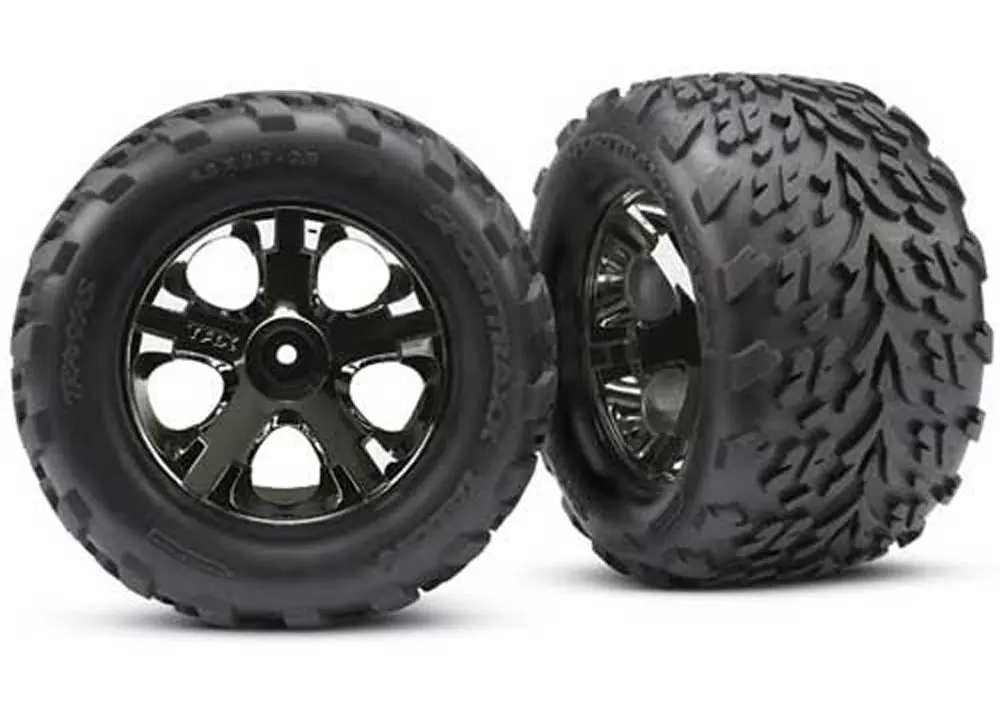 Talon Tires, All-Star 2.8" Wheels, Black Chrome 1