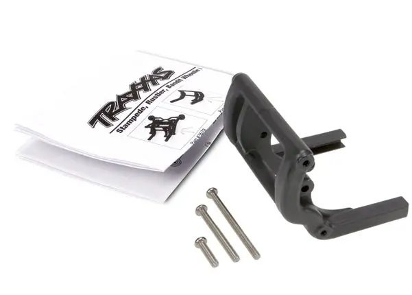 Traxxas 3677 Wheelie Bar Mount (1)/ Hardware (Black) 1