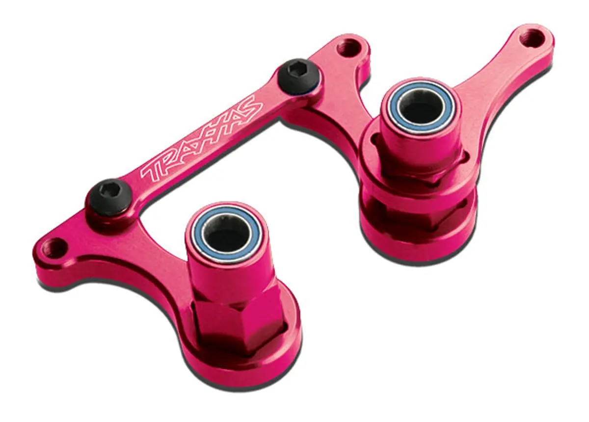Aluminum Steering Bellcranks, Drag Link, Pink 1