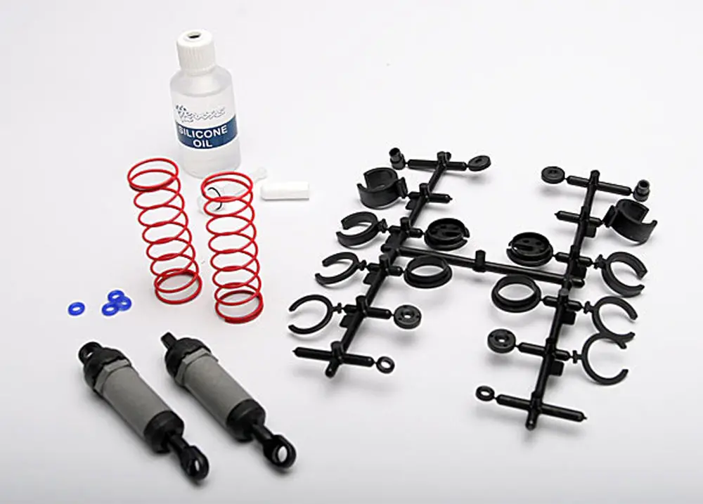 Front Ultra Shocks, Long, Gray & Springs, Black 1