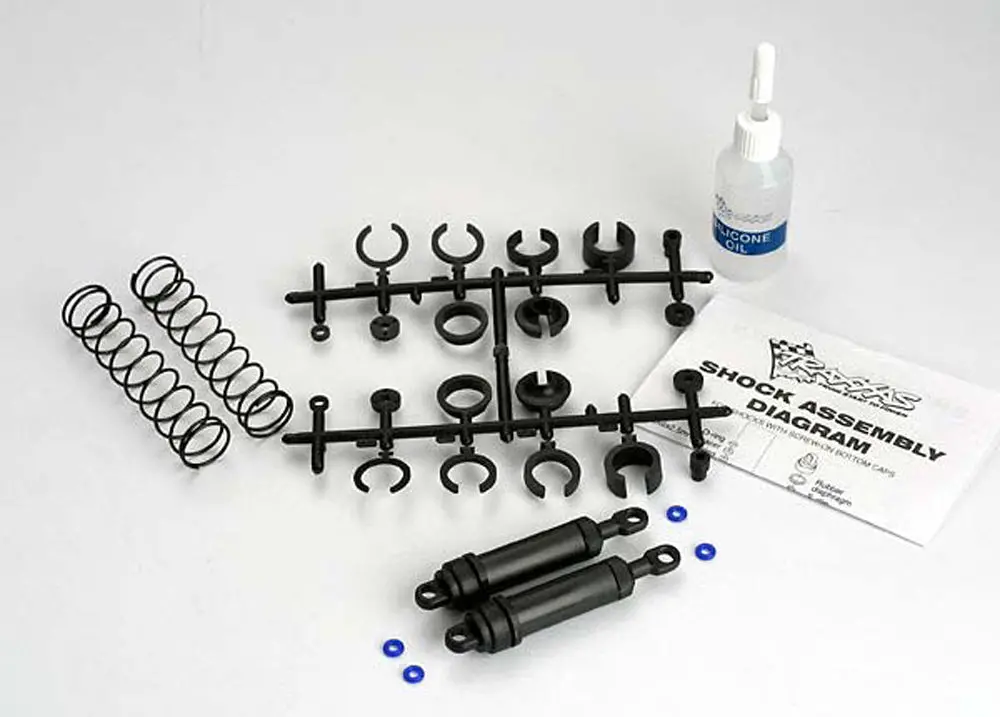Rear Xx-Long Shocks, Unassembled, Black 1