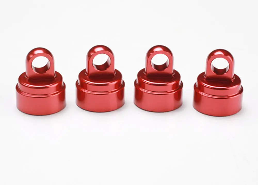 Aluminum Ultra Shock Caps, Red 1