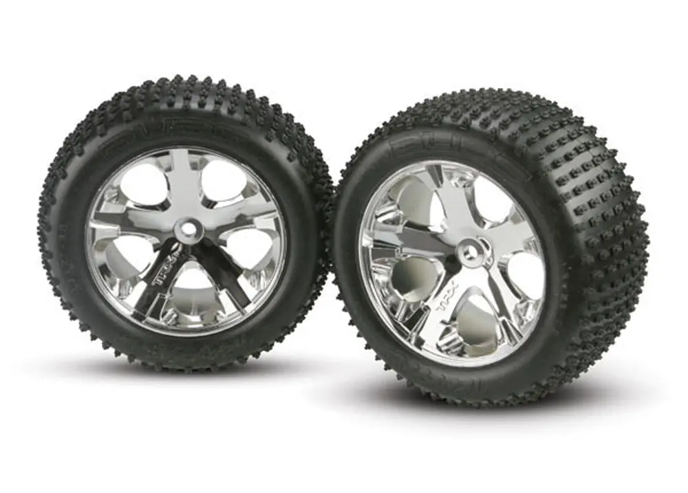 Alias Tires, All-Star Wheels, 2.8", Chrome, Rear 1