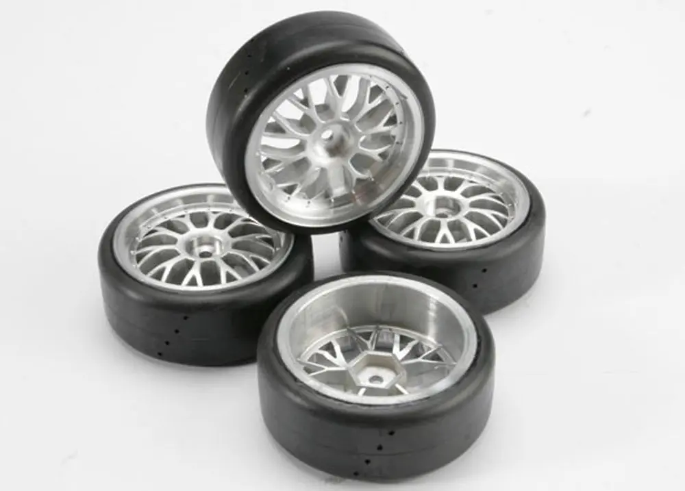 Protrax On-Road Slick Tires, 2.0 Wheels, Satin Finish 1