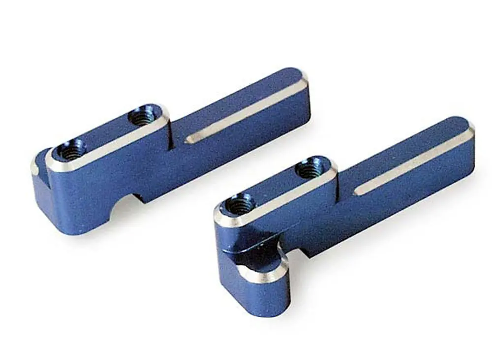 Aluminum Steering / Shift Servo Mounts, Blue 1