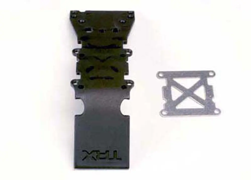 Front Skid Plate, Black & Plate 1