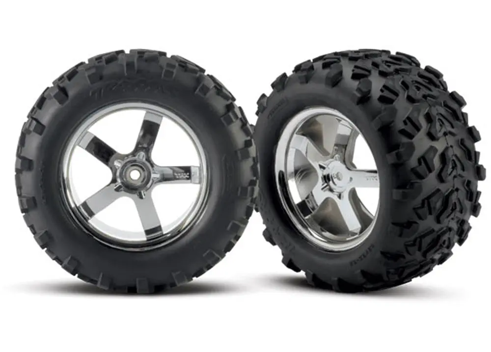 Maxx Tires, Hurrican Wheels, 3.8", Chrome 1