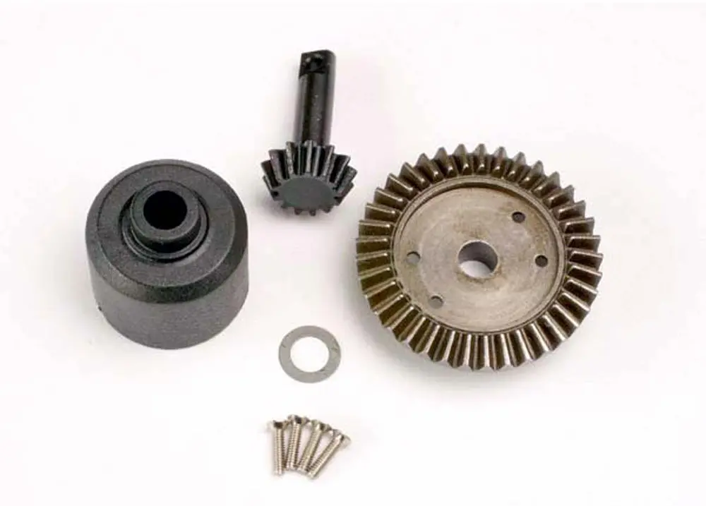 Ring Gear 37T, Pinion 13T, Diff Carrier & Screws 1