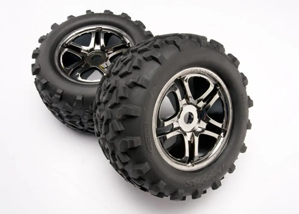 Maxx Tires, Split Spoke Wheels, Black Chrome 1