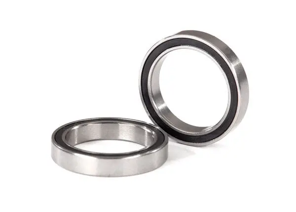 Ball Bearings, Black Rubber Sealed, 17X23x4mm (2) 1