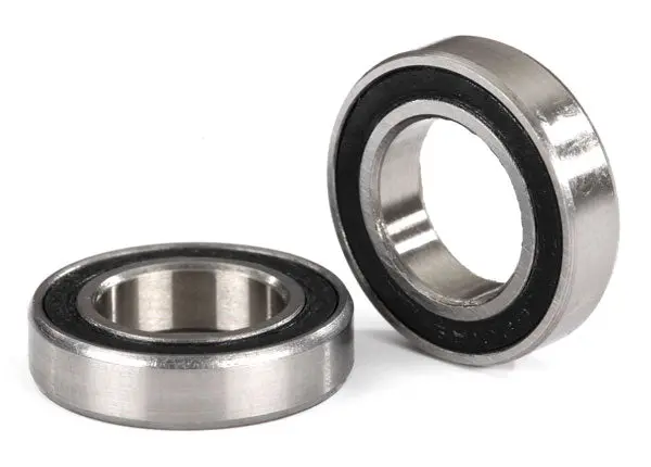 Ball Bearings, Black Rubber Sealed, 12X21x5mm (2) 1