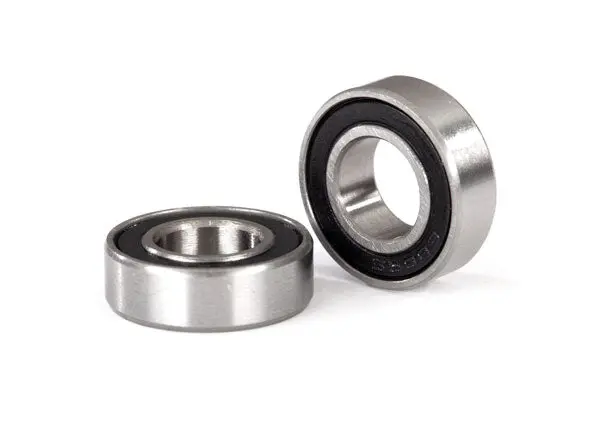Ball Bearings, Black Rubber Sealed, 8X16x5mm (2) 1