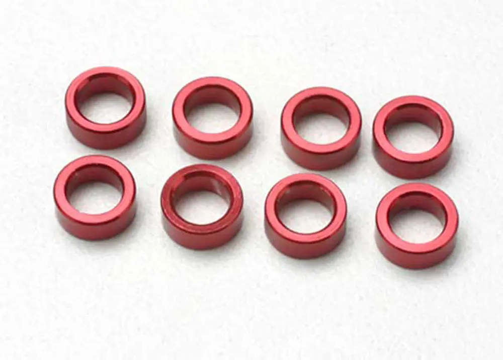 Aluminum Pushrod Spacer, Red 1