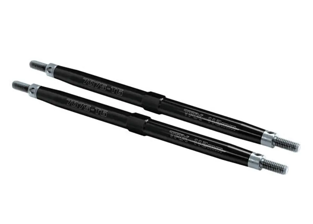 Front Aluminum Toe Link Turnbuckles, 112Mm, Black 1