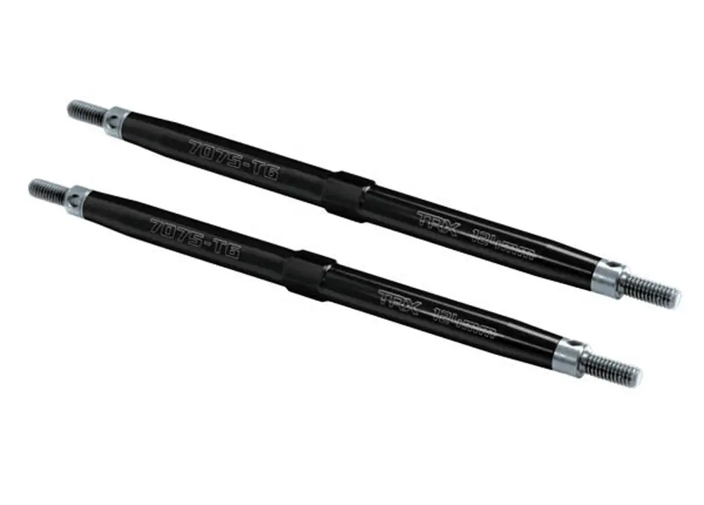 Rear Aluminum Toe Link Turnbuckles, 124Mm, Black 1