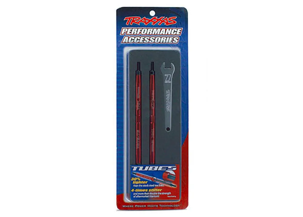 Rear Aluminum Toe Link Turnbuckles, 124Mm, Red 1