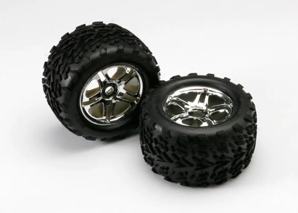Talon Tires, Split-Spoke 3.8" Wheels, 17Mm, Chrome 1