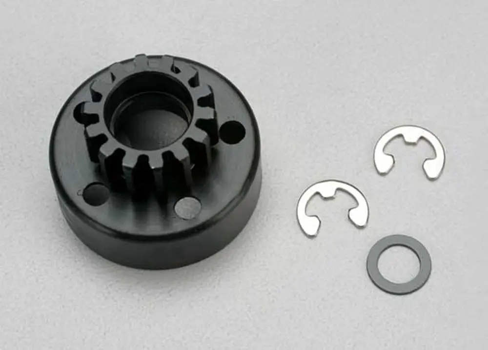 Clutch Bell, 14T, Fiber Washer & E-Clips 1